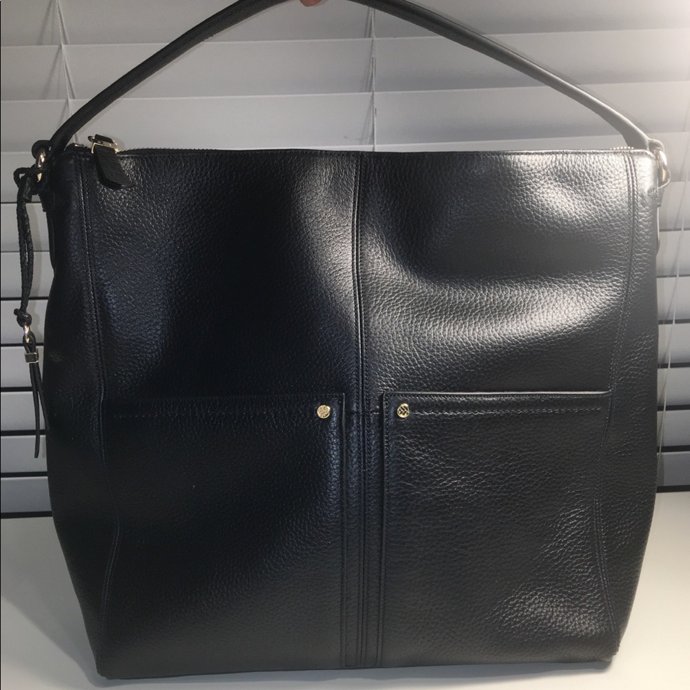 Cole Haan Black Leather Hobo - Picture 1 of 8